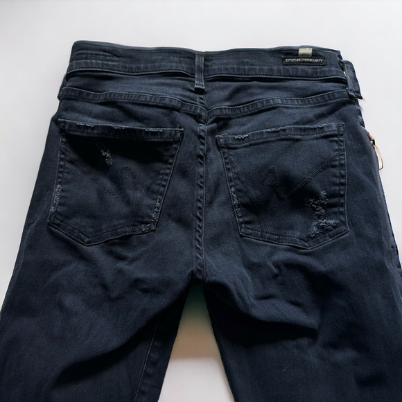 Citizens of Humanity Avedon Destroyed Skinny Jean in Washed Black - Picture 5 of 8